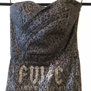 LF Strapless Bodycon Dress UK8 or S/Xs